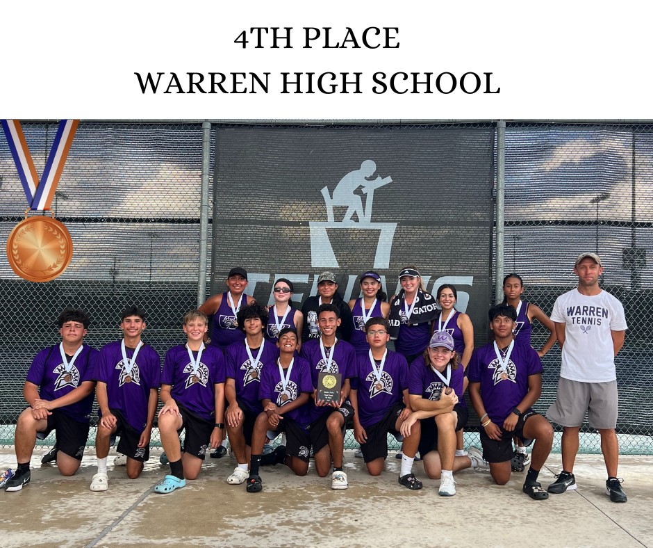 Warren 29-6A Team Tennis 4th Place